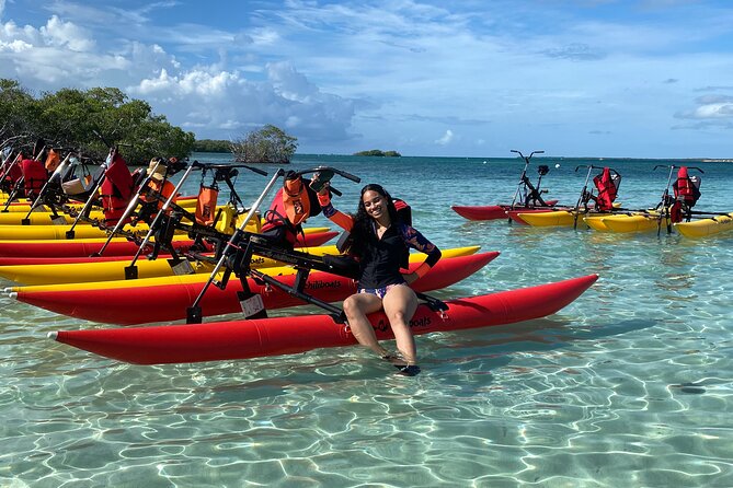 Adventure Chiliboats Waterbike in La Parguera - Getting there and keeping the morning on track