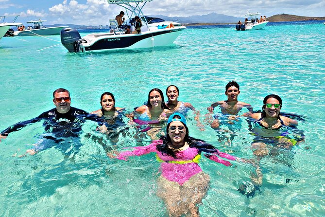 All-Inclusive: Mako 29ft Boat Tour to Icacos Palomino & Palominito - Tortuga Reef at Icacos: the main water stop