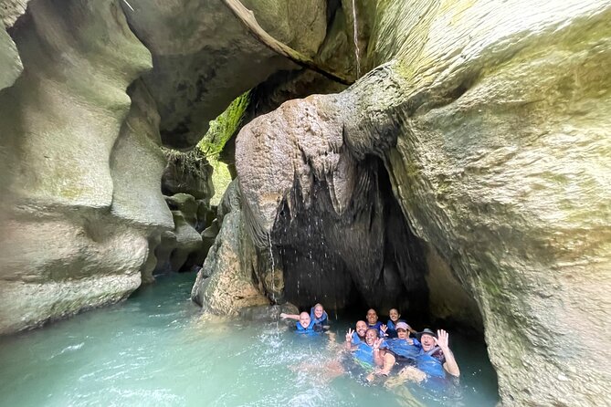 Arenales River Caving, Waterfall &Tropical Forest Secret Spring - Vega Baja: walking into the Arenales River