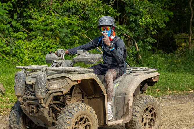 ATV Single Rider Adventure Near San Juan - Hacienda Campo Rico - Getting wet and dirty is part of the deal