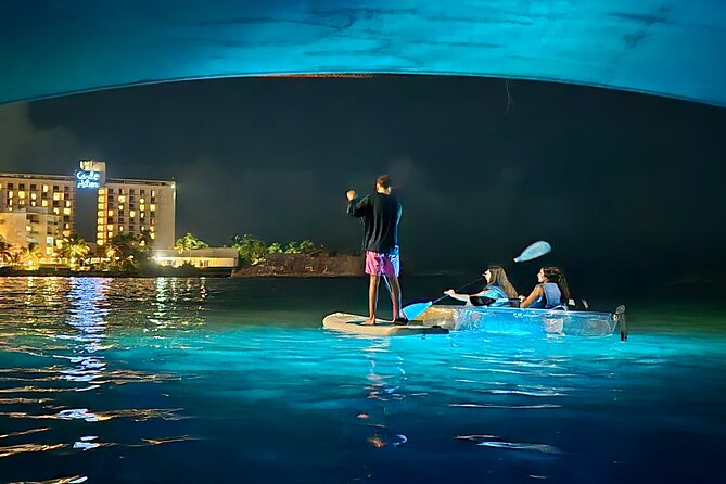 Clear LED Kayaking in Condado Lagoon - What the Condado Lagoon setting adds