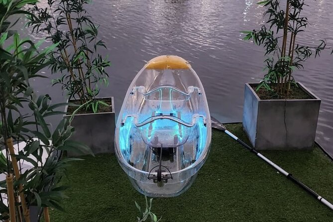 Clear LED Kayaking in Condado Lagoon - The city view is the dependable highlight