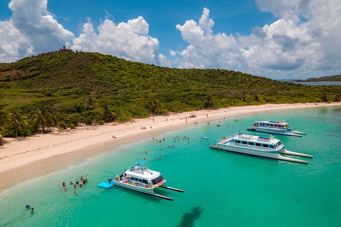 Culebra Snorkeling Tour by Catamaran from Fajardo - Lunch with rum punch and piña coladas
