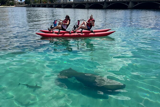 Day Adventure Chiliboats Waterbike – Condado Lagoon - Shore preparation takes about 30 minutes