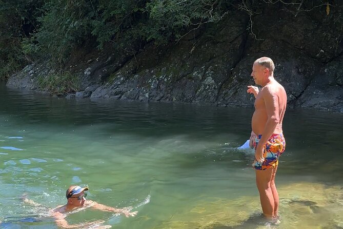 Don Chencho Waterfalls and Natural swimming pool - Walking the easy forest trail