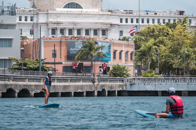 eFoil Lesson Old San Juan - Moving from the shore lesson to the water