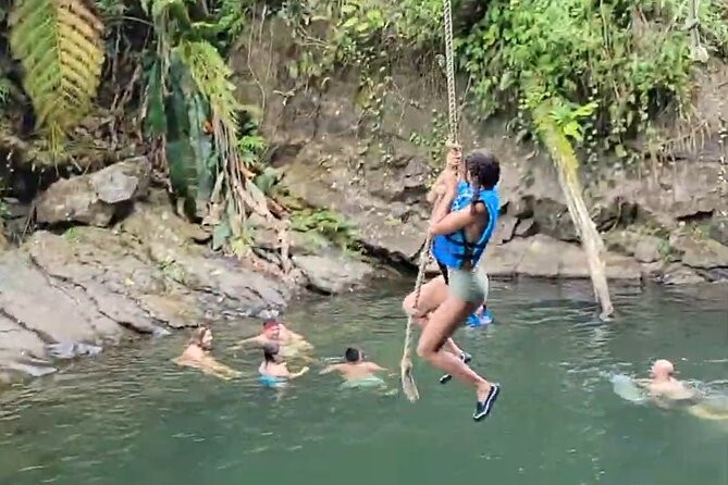 El Yunque Rainforest - Waterslide, Cliff jump, and Rope swing! - The 25-minute walk through the rainforest