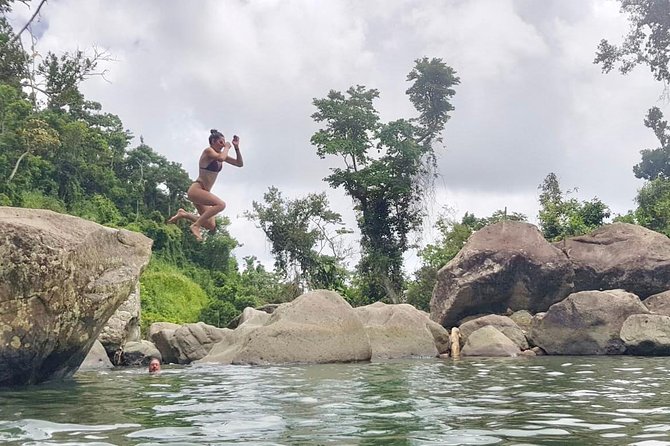 Epic Guided Adventure in El Yunque National Rainforest & Beach - The natural pool and waterslide