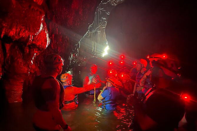 Explore Cuevas Charco Azul, Arenas and Playa de Aguas Cristalinas - A Creole lunch stop in Vega Baja