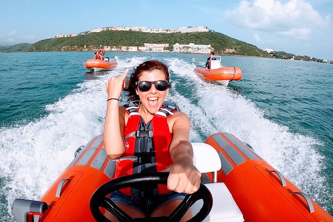 Fajardo Mini Boat Snorkel Safari - The 30-minute run to Icacos
