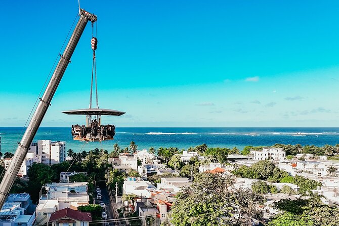 FlyDining: Brunch with Ocean Views & Tropical Breeze (3 Courses) - Strapping in before the platform rises