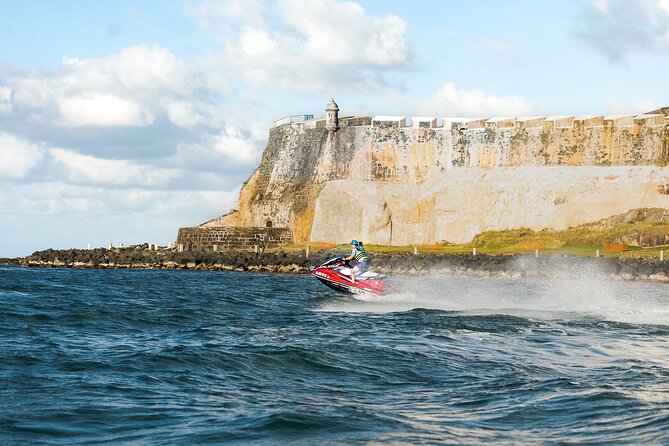 Jet Ski Tours in Old San Juan for Families and Friends - El Morro and La Fortaleza from the water