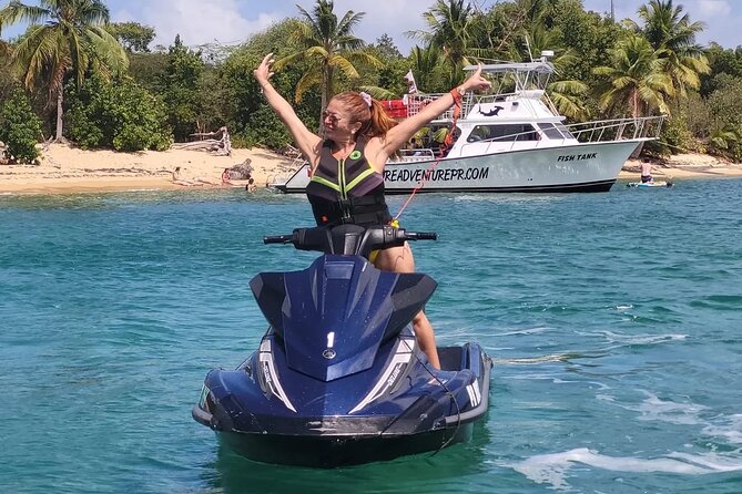 JetSki Tour on Vieques - Leaving Mosquito Pier for Vieques’ northwest coast