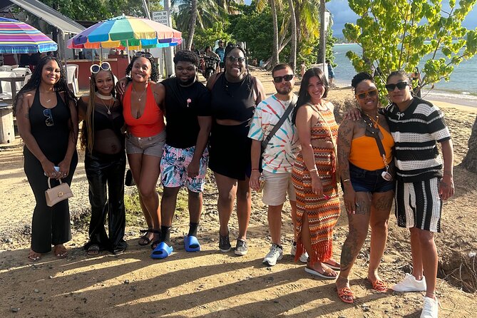 Pinones Bar Hopping Beach Food Tour & Caguas River Hidden Gem - Drinks, rum pouches, and roadside stops
