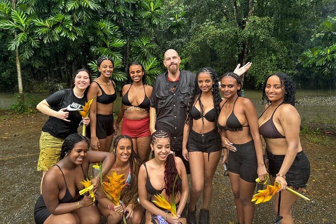 Private - El Yunque Rainforest Puerto Rico Tour - The quieter lagoon and cave behind the falls