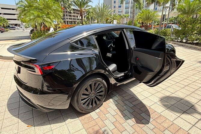 Puerto Rico Island Wide Private Transfers, Tesla 3 Luxury Sedan. - Cruise port, hotel, and Airbnb pickups