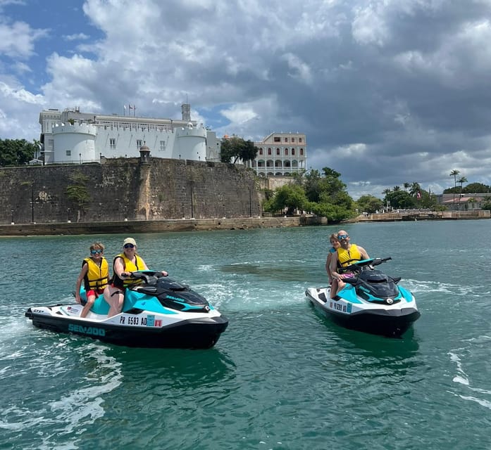 Puerto Rico: Old San Juan Jet Ski Tour - Leaving the marina and crossing San Juan Bay