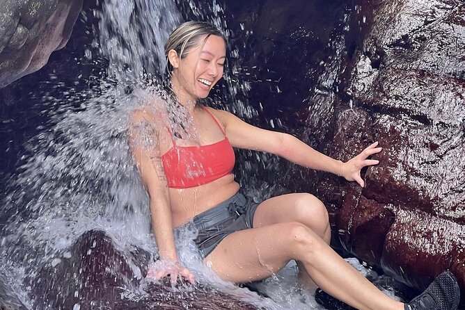 Rainforest Waterfall Slides/Adult Drinks included/ Beach - The first slide and the little rock cave
