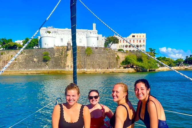 San Juan Bay Private Tour with Drinks and Tapas: 4+ people - Bacardi, the harbor entrance, and island views