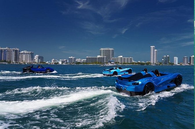 San Juan PR Watersports Car Rental Blue McLaren - Speed, spray, and the art of staying upright