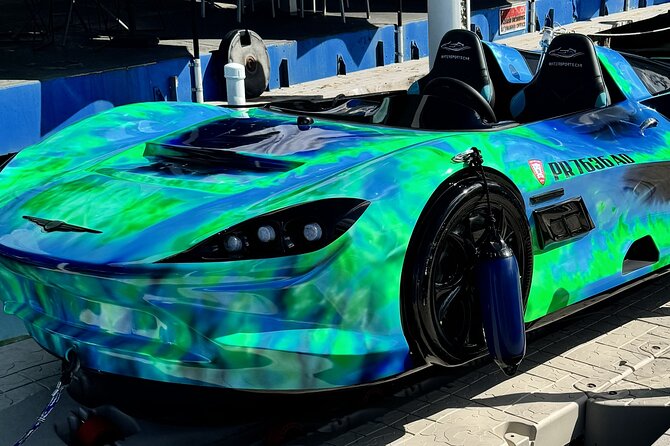 San Juan PR Watersports Car Rental Green McLaren - Check-in at San Juan Bay Marina