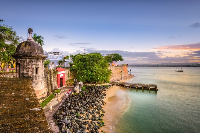 San Juan Self-Guided Walking Audio Tour - Polvorin de Santa Elena and the view toward El Morro
