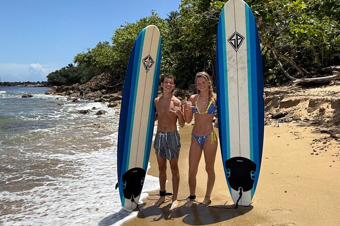 Surfing Lesson, Rincon PR - Learning to surf at Domes Beach