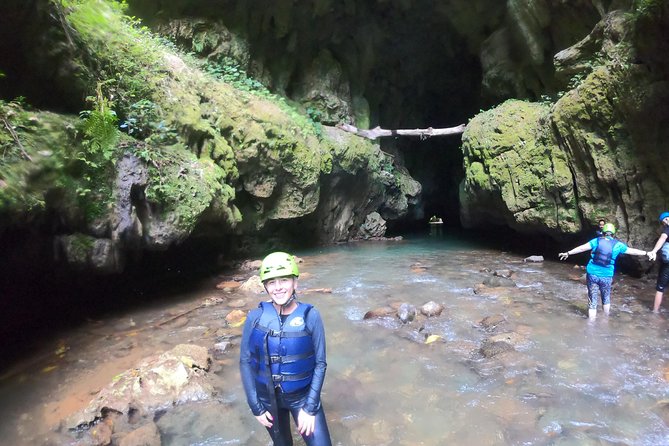 Tanama River Cave Tubing - Caves, canyon walls, and cold freshwater