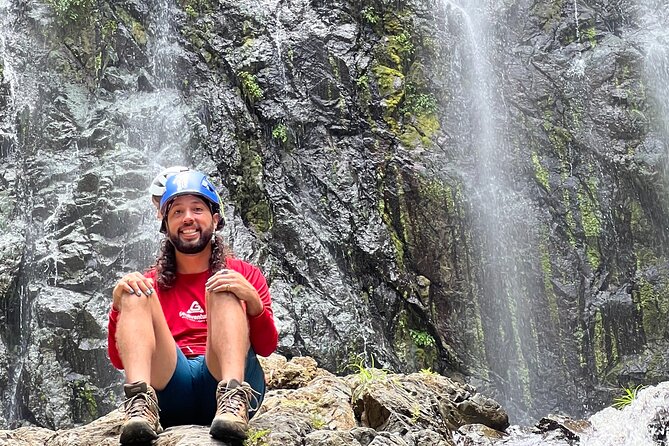 The Waterfall Adventure: Hiking in Paradise - Reaching the waterfall and swimming pool