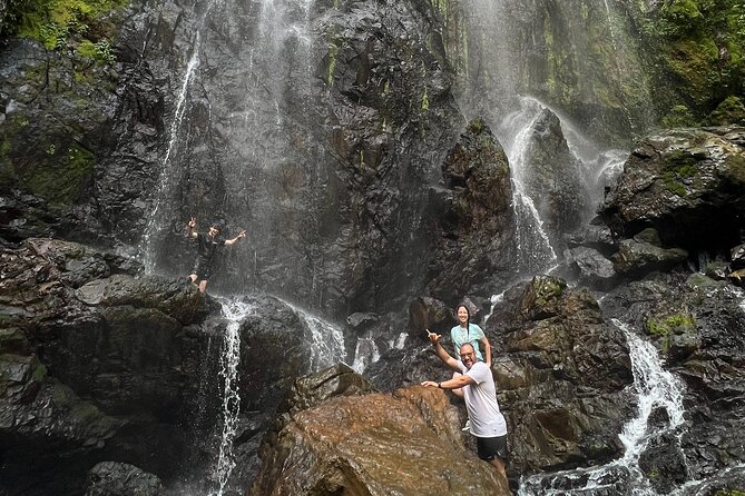 The Waterfall Adventure: Hiking in Paradise - Abdiel, Lianamar, and Juan make the difference