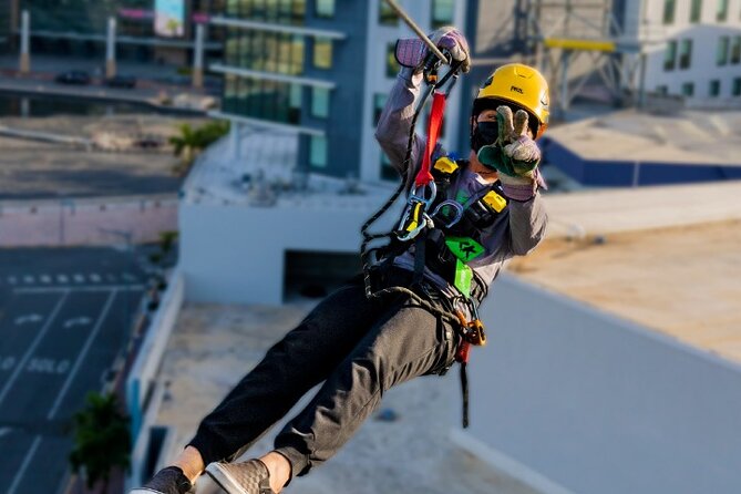 Zipline Sky Bull in Urban Environment in Toroverde urban park San Juan - An urban zipline with a very different setting