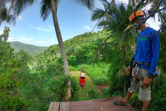 Ziplining at the Rainforest in Puerto Rico - A short hike that deserves your attention